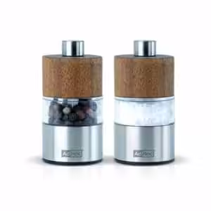 AdHoc Mini Menage Salz- und Pfeffermühle Edelstahl/Acryl